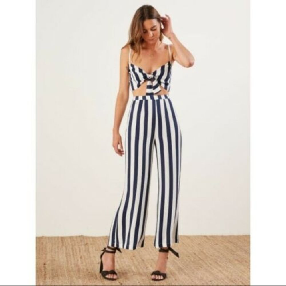 Reformation Bahamas striped set